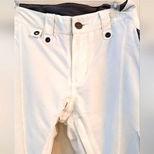 Bonfire Women's White Snow Pant Size S/P Ski Snowboard Pants Tuff Dry